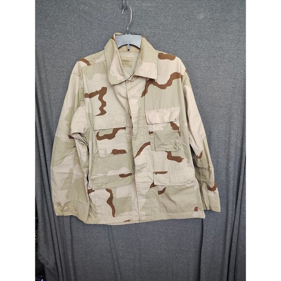Vintage BDU COAT DESERT CAMOUFLAGE COMBAT SHIRT NSN 8415-01-327-5308 Med Reg - Picture 2 of 6